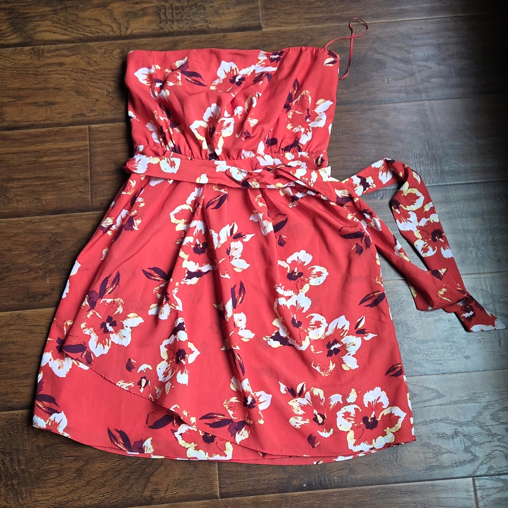 Express Vibrant Red Dress